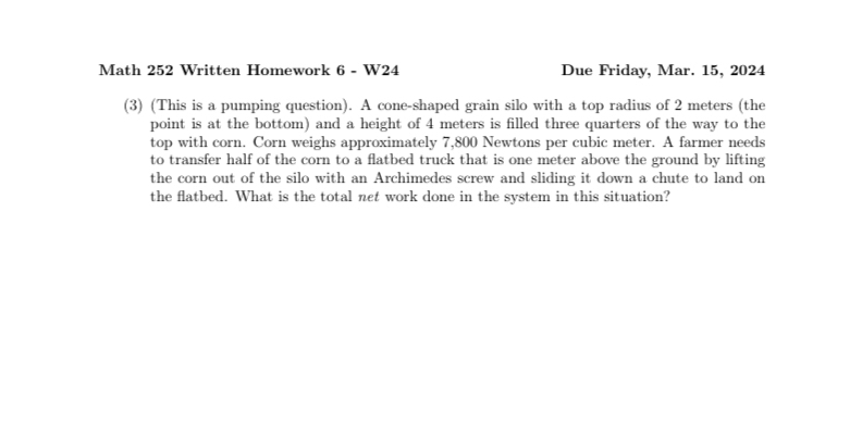 Solved Math 252 ﻿Written Homework 6 - ﻿W24Due Friday, Mar. | Chegg.com