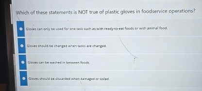 Solved Which of these statements is NOT true of plastic | Chegg.com