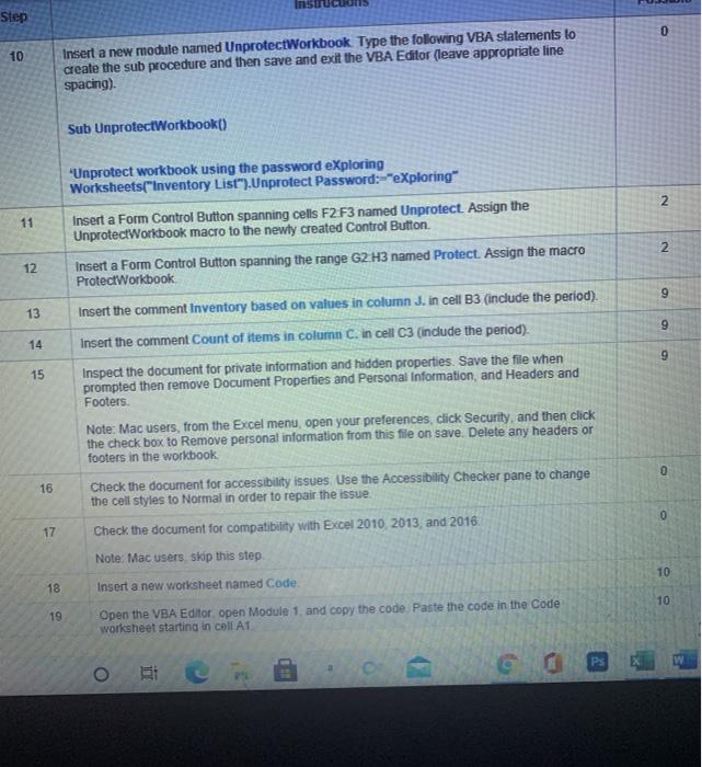 Excel 2019 Project Grader Instructions Chegg 