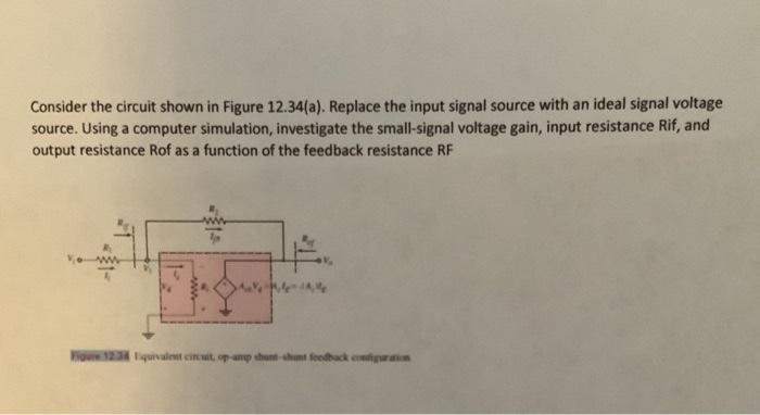 Solved Consider the circuit shown in Figure 12.34(a). | Chegg.com