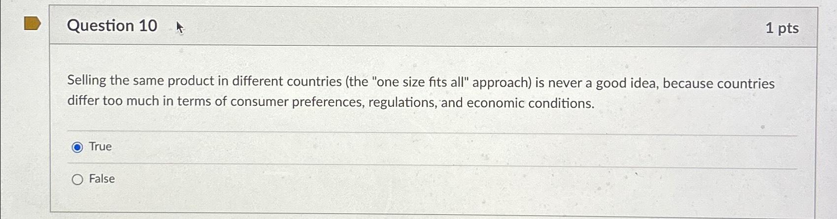 Solved Question 101 ﻿ptsSelling the same product in