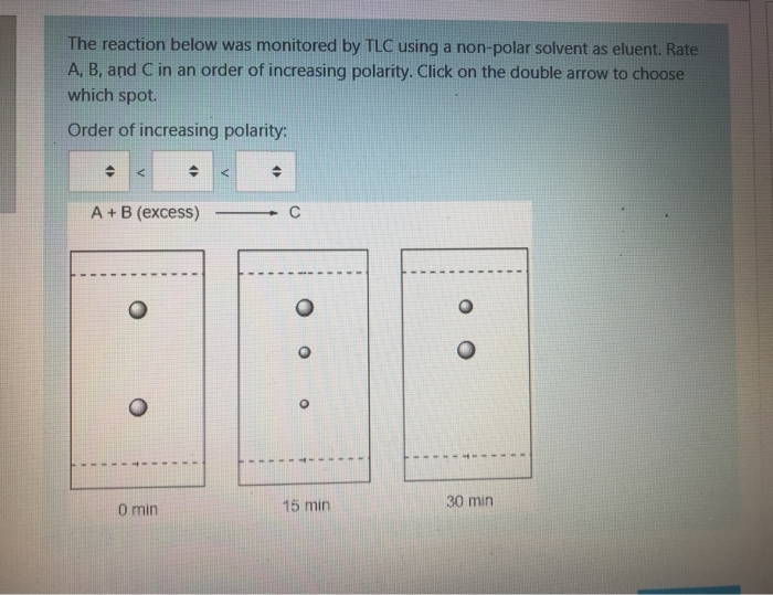 Solved The Reaction Below Was Monitored By Tlc Using A No Chegg Com