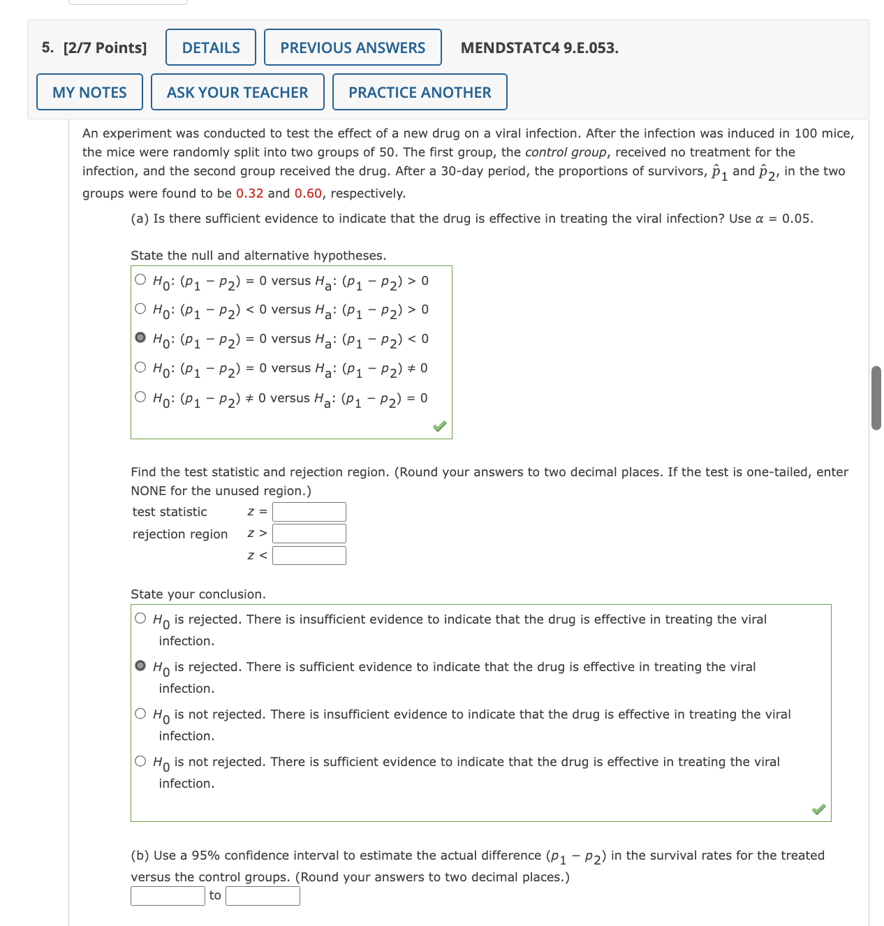 Solved An experiment was conducted to test the effect of a | Chegg.com
