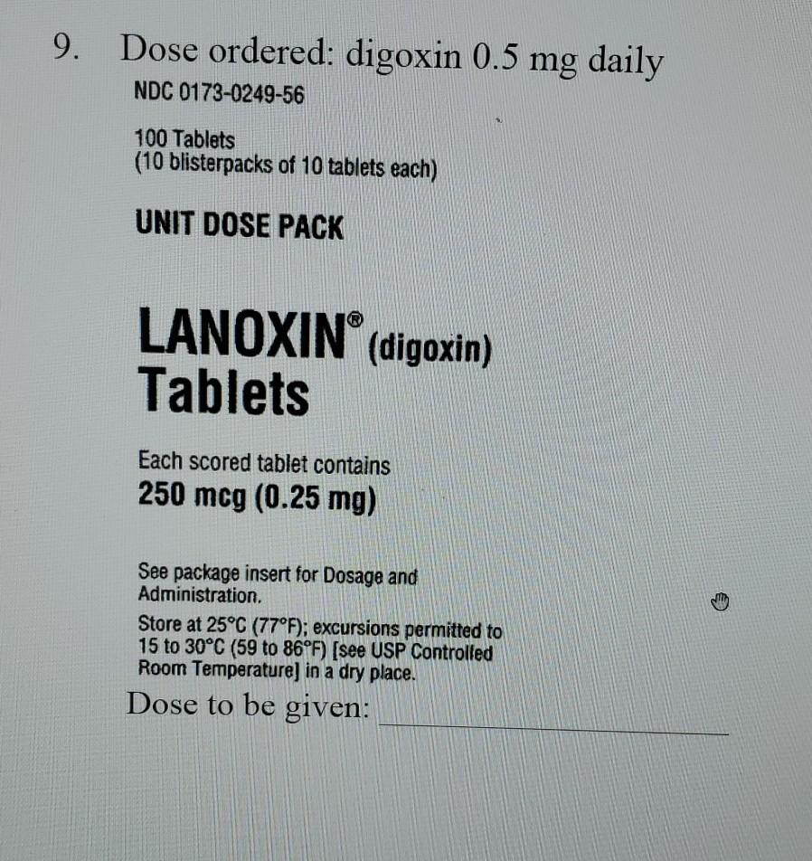 lanoxin 0.5 mg