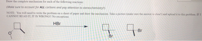 Solved Draw the complete mechanism for each of the following | Chegg.com