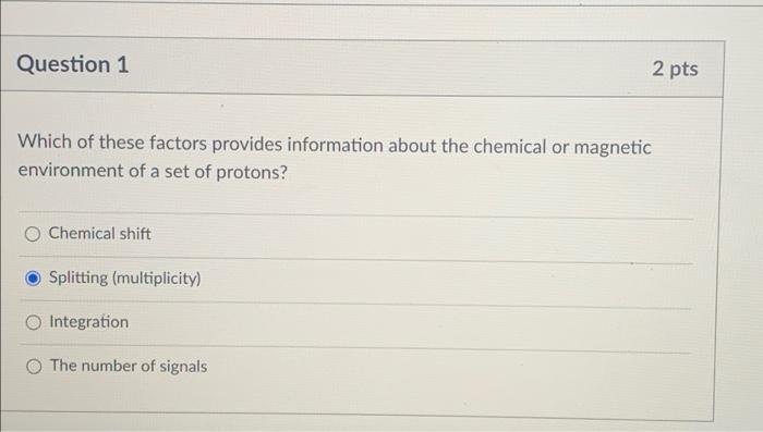 Solved Question 1 2 pts Which of these factors provides | Chegg.com