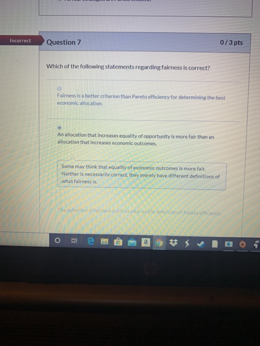 Solved Incorrect Question 7 0/3 pts Which of the following | Chegg.com