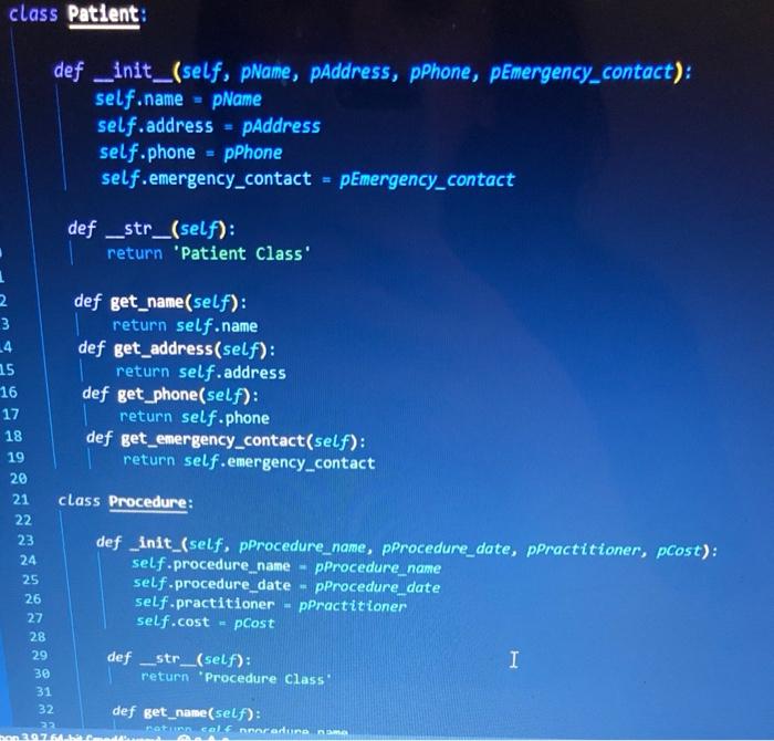 Create a flowchart and python code for the Patient | Chegg.com