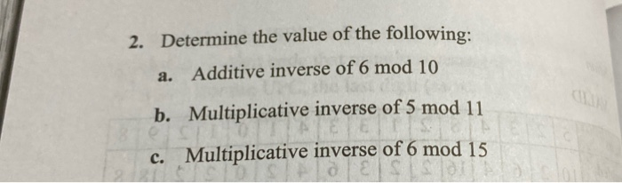 Solved Exercise 1 Provide the de the answer to each the | Chegg.com