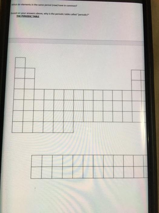 Solved DATE NAME WORKSHEET. THE PERIODIC TABLE 18 K Marks