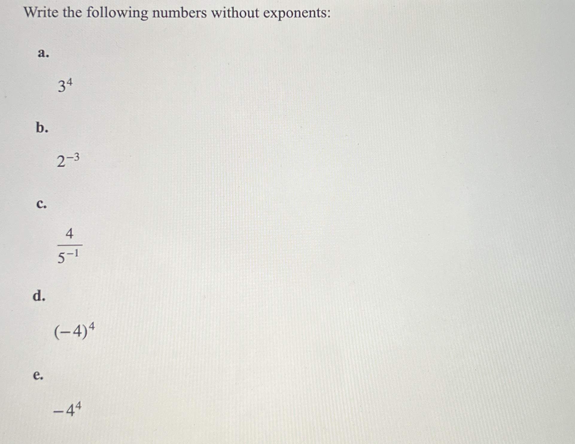 Solved Write the following numbers without | Chegg.com