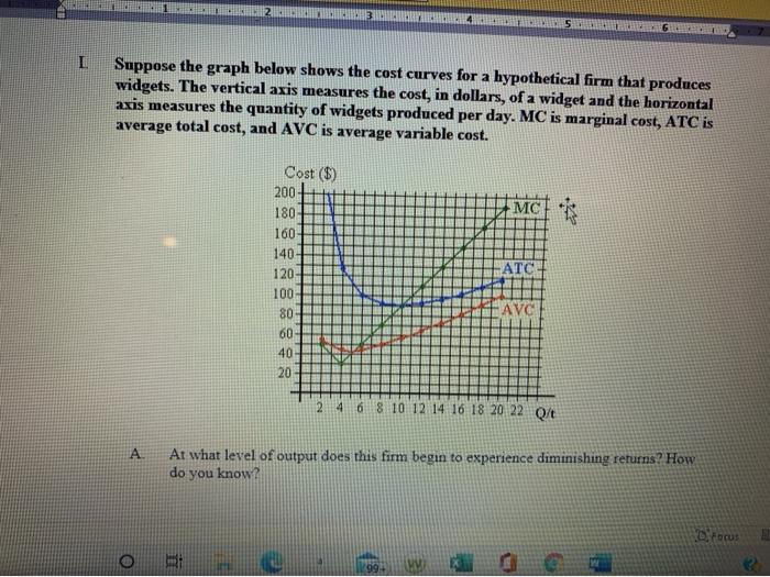 Solved 23 AM 4 G I Suppose the graph below shows the cost | Chegg.com