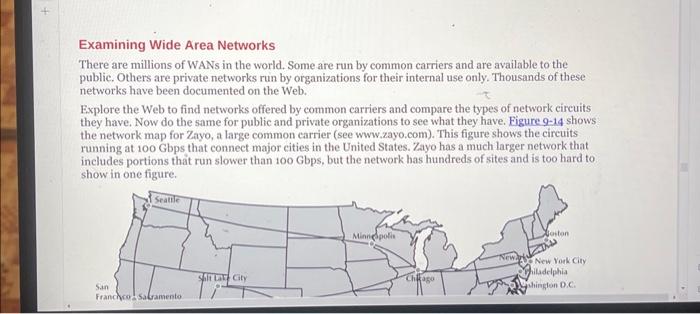Solved Examining Wide Area Networks There are millions of | Chegg.com