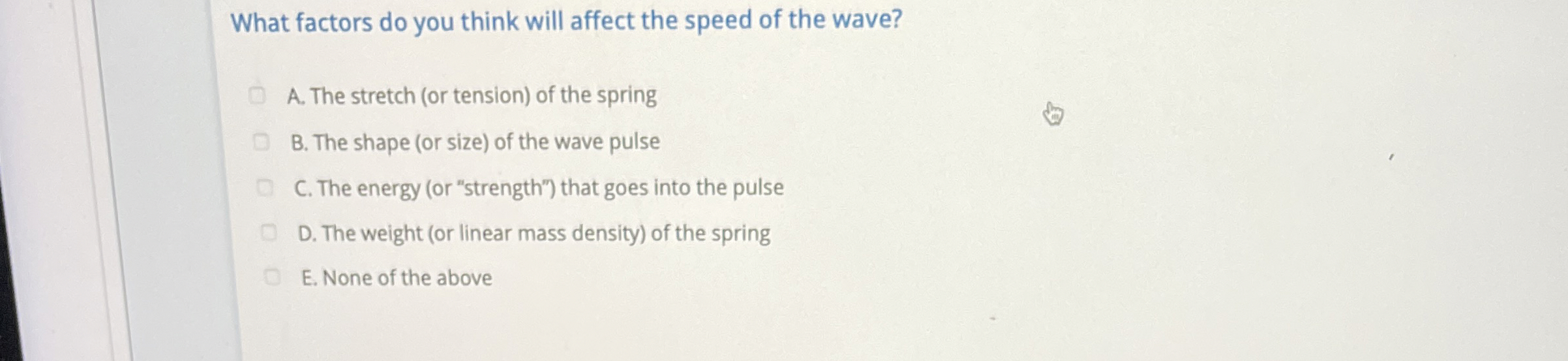 Solved What factors do you think will affect the speed of | Chegg.com