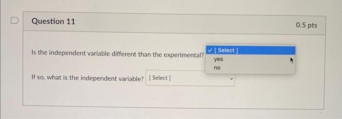 Solved For questions 7-12, refer to the experiment below: | Chegg.com