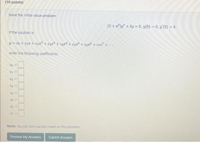 Solved Solve the initial value problem | Chegg.com