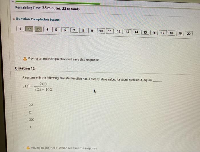 Solved Remaining Time: 35 minutes, 32 seconds. * Question | Chegg.com