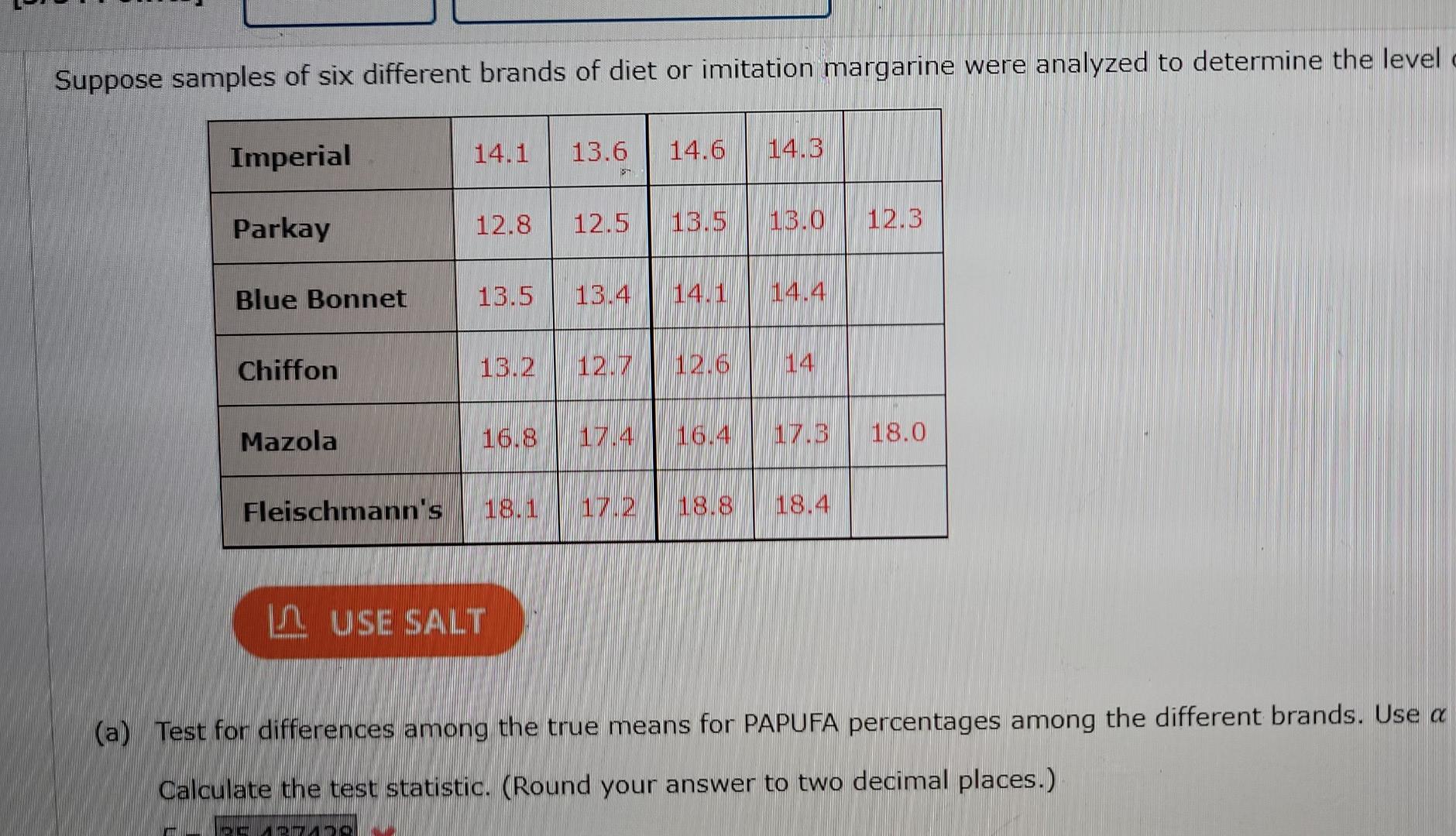 Solved (6) Use the T-K procedure to calculate 95% | Chegg.com