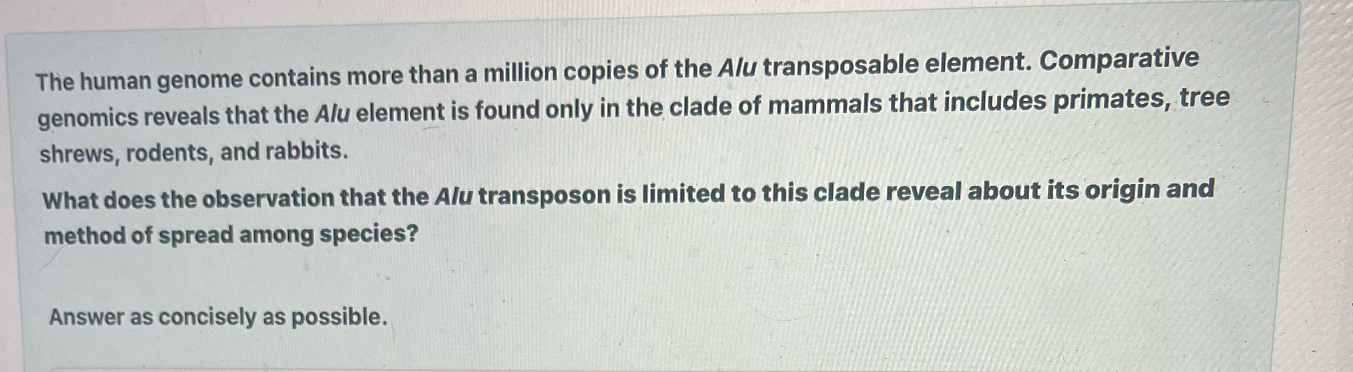 Solved The Human Genome Contains More Than A Million Copies | Chegg.com