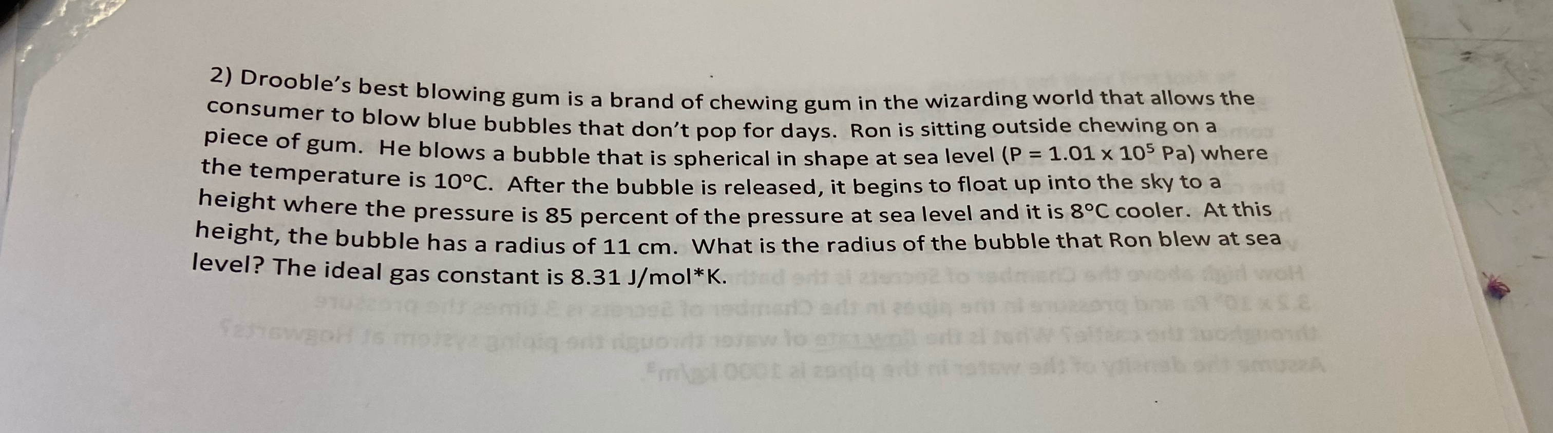 Solved Drooble's best blowing gum is a brand of chewing gum | Chegg.com