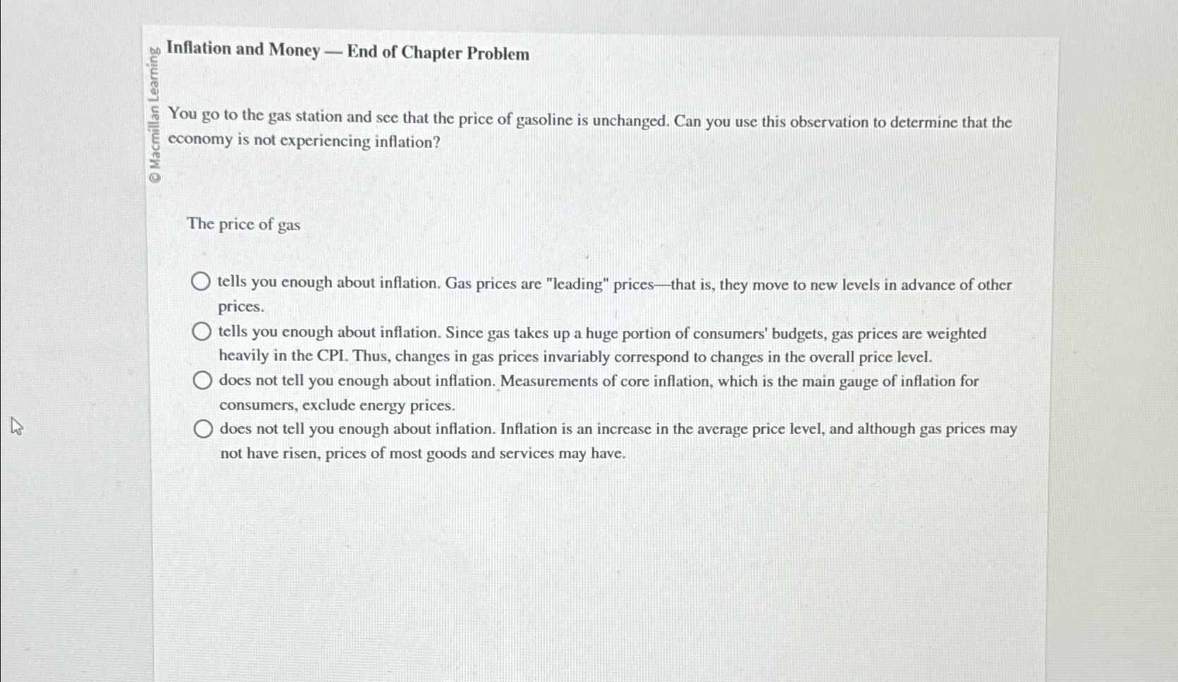 Solved Inflation and Money — ﻿End of Chapter ProblemYou go | Chegg.com