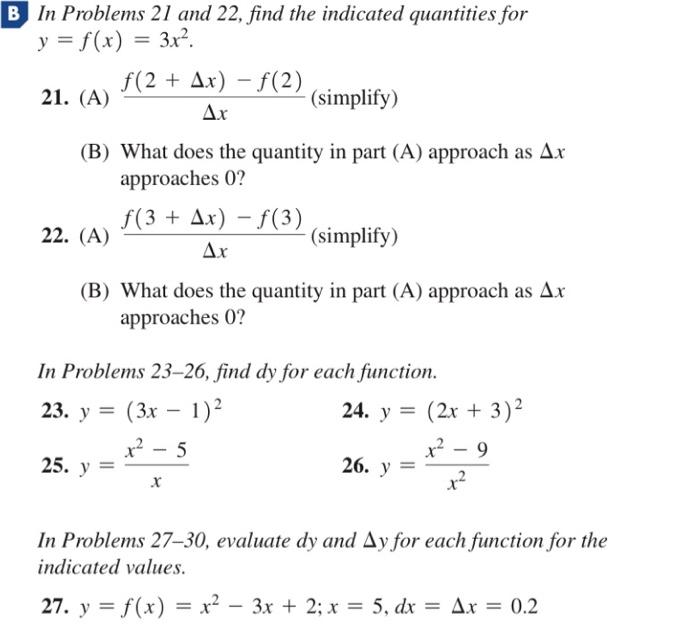 Solved 21. (A) B In Problems 21 And 22, Find The Indicated | Chegg.com