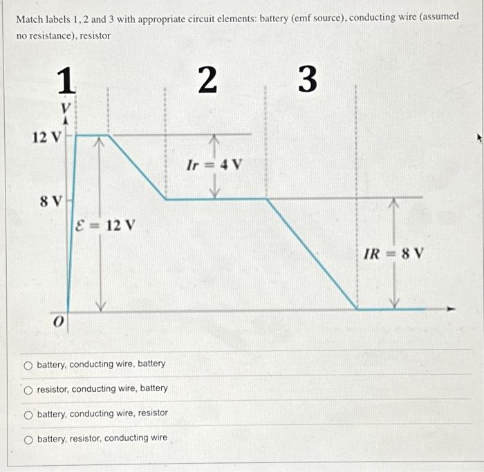 Solved Match labels 1, 2 and 3 with appropriate circuit
