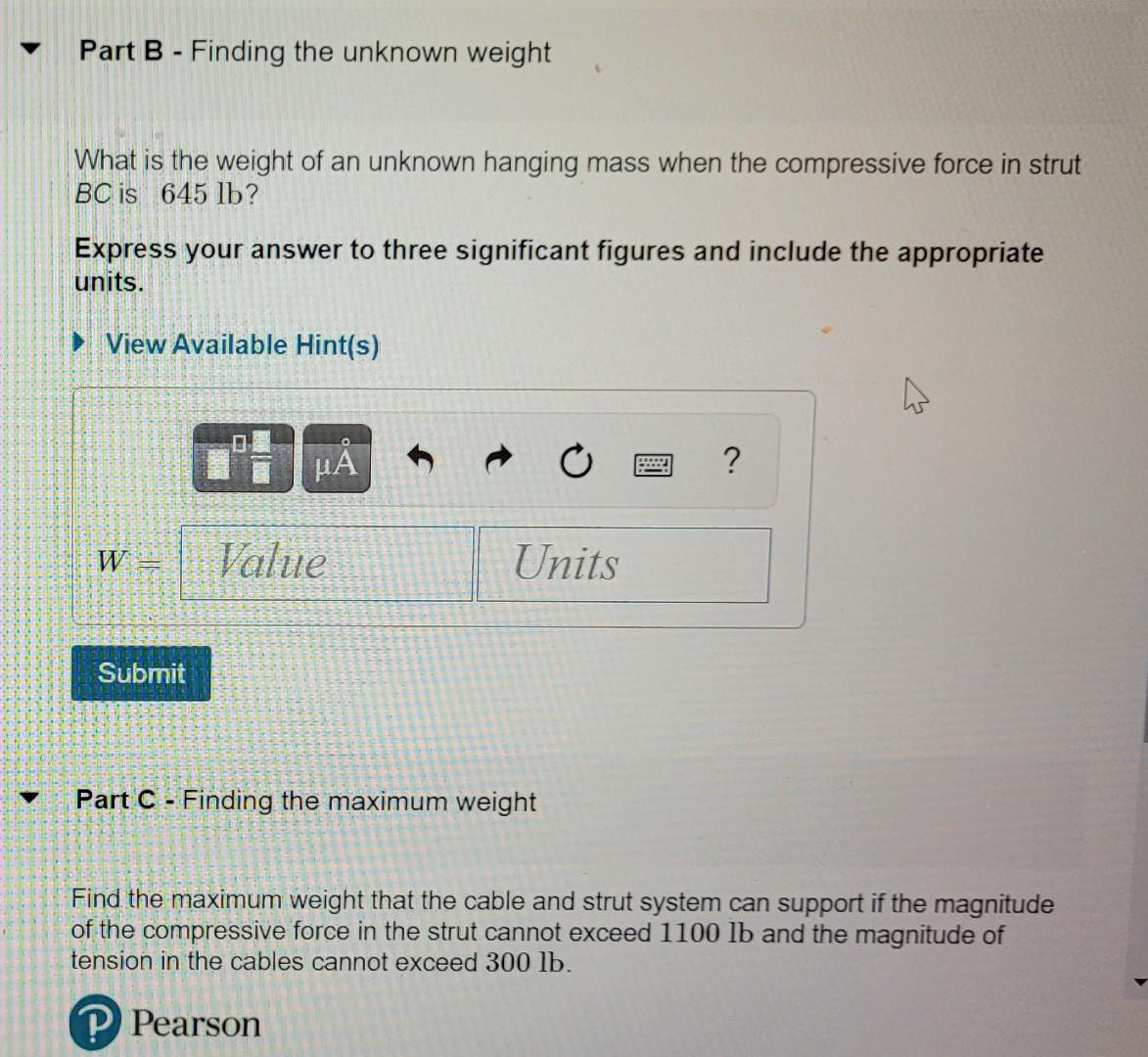 Solved Learning Goal: To Apply The Condition Of Equilibrium | Chegg.com