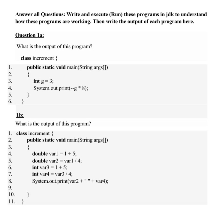 Solved Answer all Questions: Write and execute (Run) these | Chegg.com