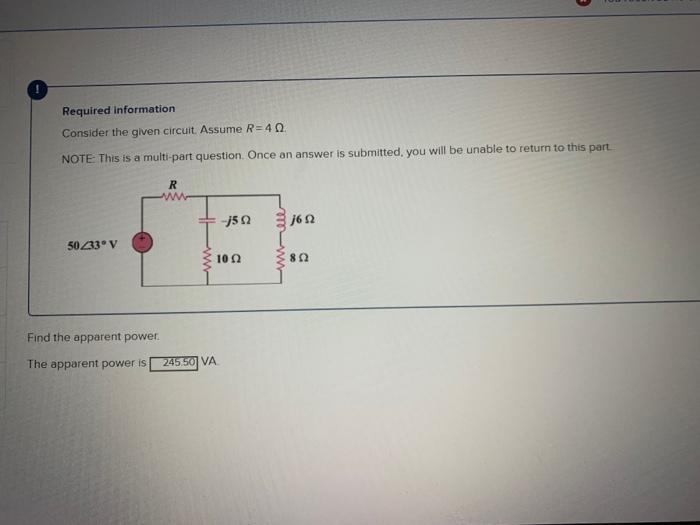 Solved Required Information Consider The Given Circuit. | Chegg.com