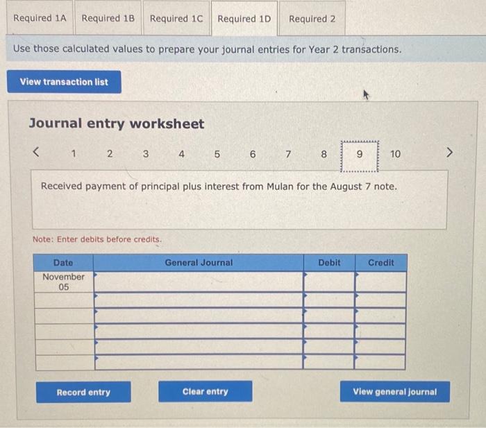 Solved Use those calculated values to prepare your journal | Chegg.com