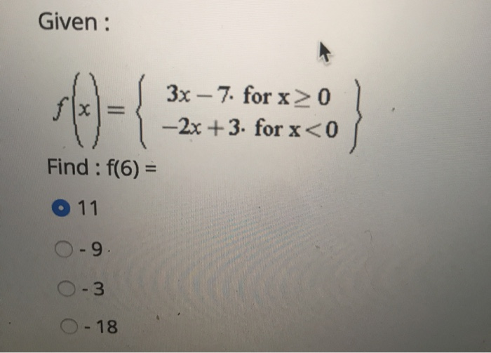 2x 3 For X 3 Answer