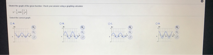 Solved Write the equation for the given function with the | Chegg.com