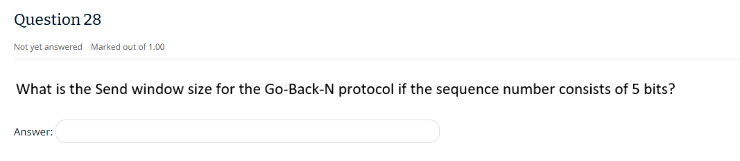 Solved Question 28Not yet answered Marked out of 1.00What is | Chegg.com