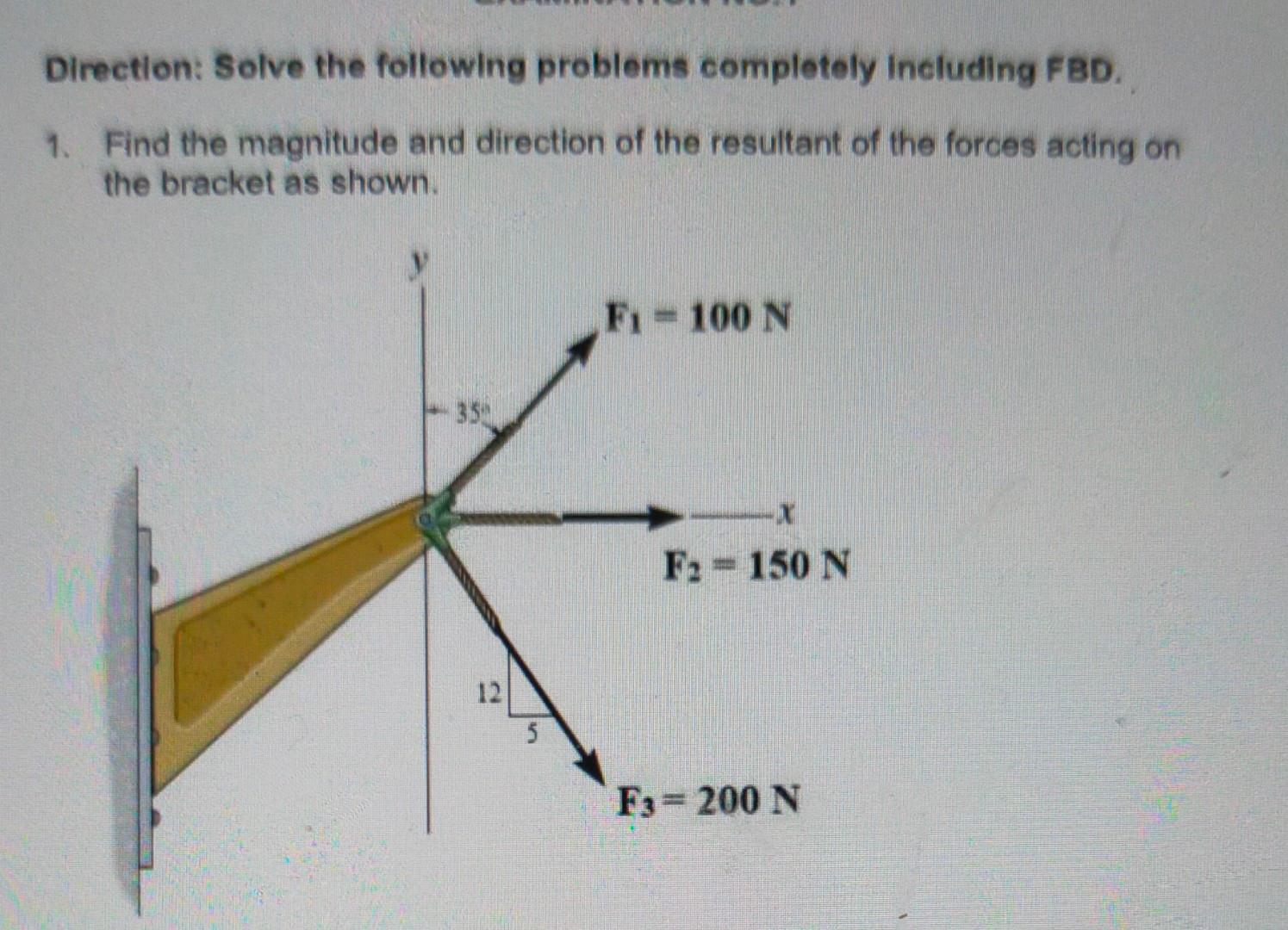 Solved Direction: Solve the following problems completely | Chegg.com