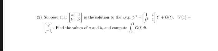 Solved 2 Suppose That G Is The Solution To The I V Chegg Com