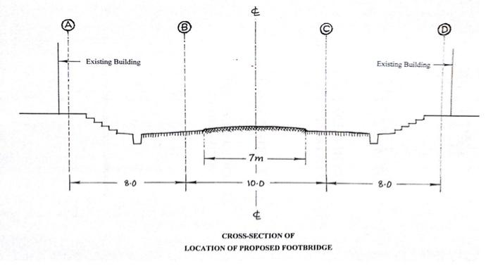 Solved A footbridge is required to provide communication | Chegg.com