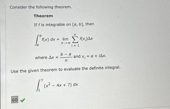 Solved Consider The Following Theorem. Theorem If F Is | Chegg.com