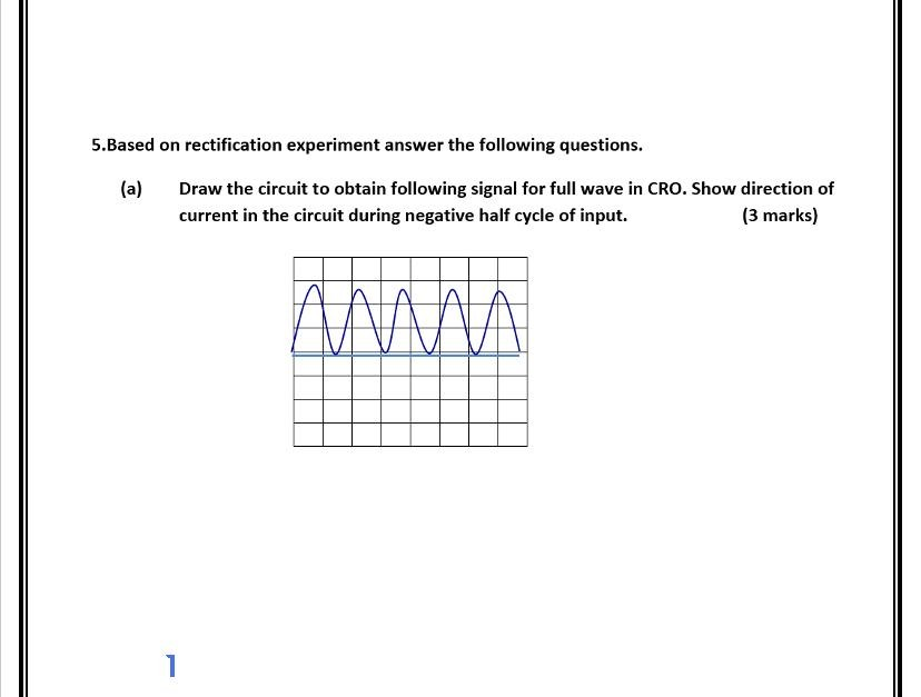 Solved 5.Based on rectification experiment answer the | Chegg.com