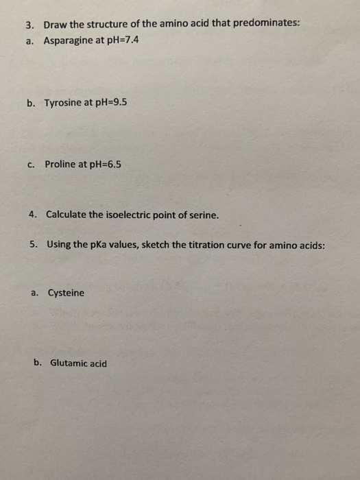 Solved 3. Draw the structure of the amino acid that | Chegg.com