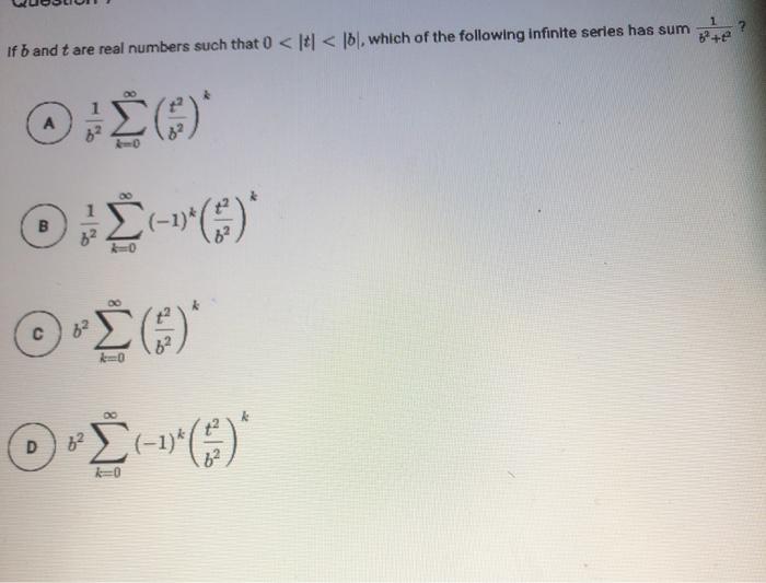 Solved If B And T Are Real Numbers Such That 0 Lol W Chegg Com