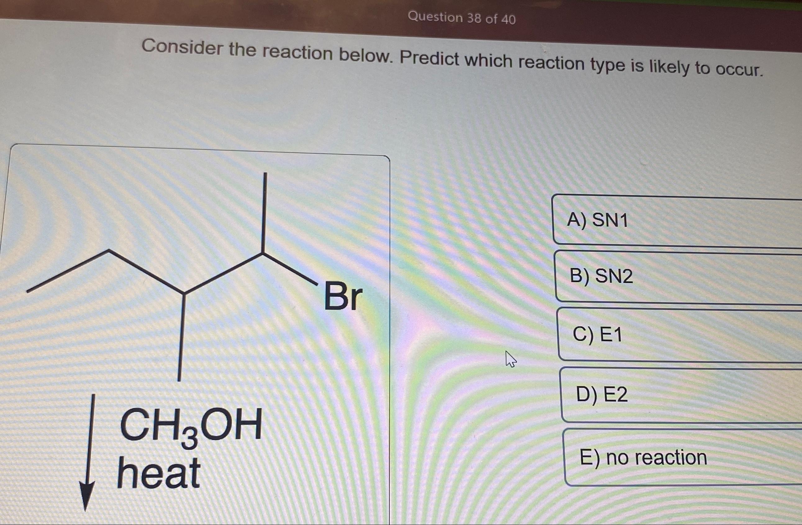Solved Question 38 ﻿of 40Consider the reaction below. | Chegg.com