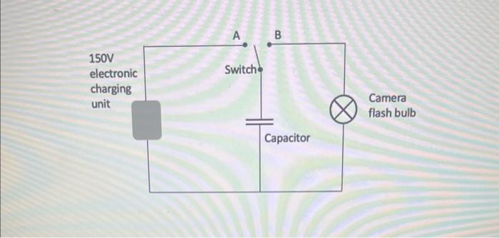 Solved Camera flash bulbThe figure shows a circuit used to | Chegg.com