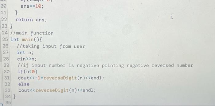 Solved Instructions 1 > Write a function, reverseDigit, that | Chegg.com