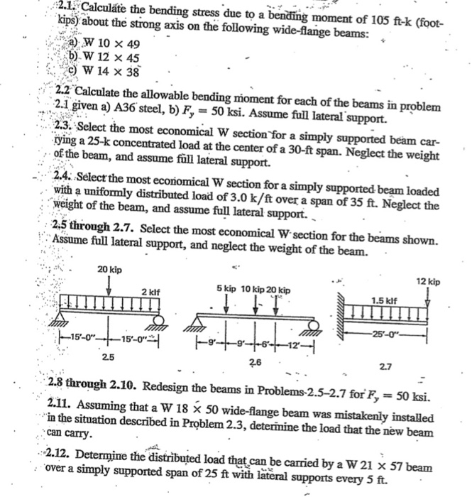 Solved 2.1. Calculate the bending stress due to a bending | Chegg.com