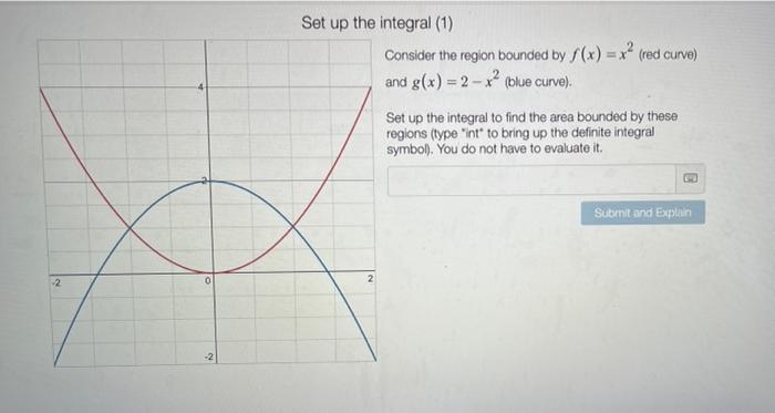 Solved Set up the integral (1) Consider the region bounded | Chegg.com