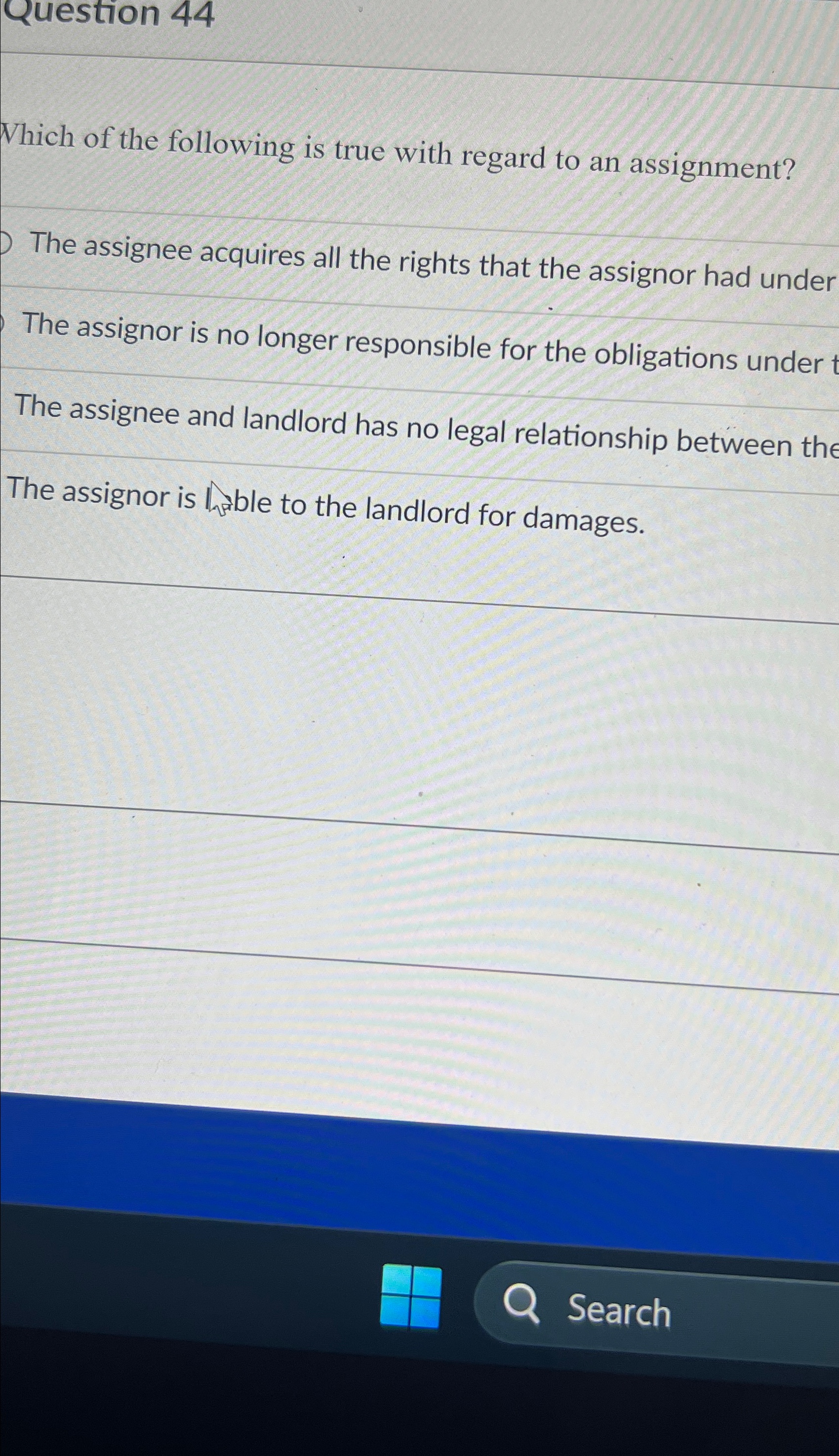 Solved Question 44Which of the following is true with regard | Chegg.com