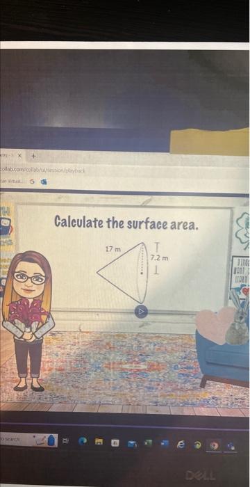 Solved Calculate The Surface Area. | Chegg.com