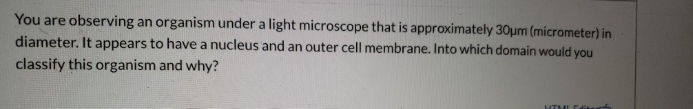 Solved You are observing an organism under a light | Chegg.com