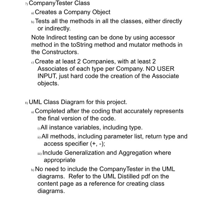 Solved Develop a Java program that uses: 1) Inheritance | Chegg.com